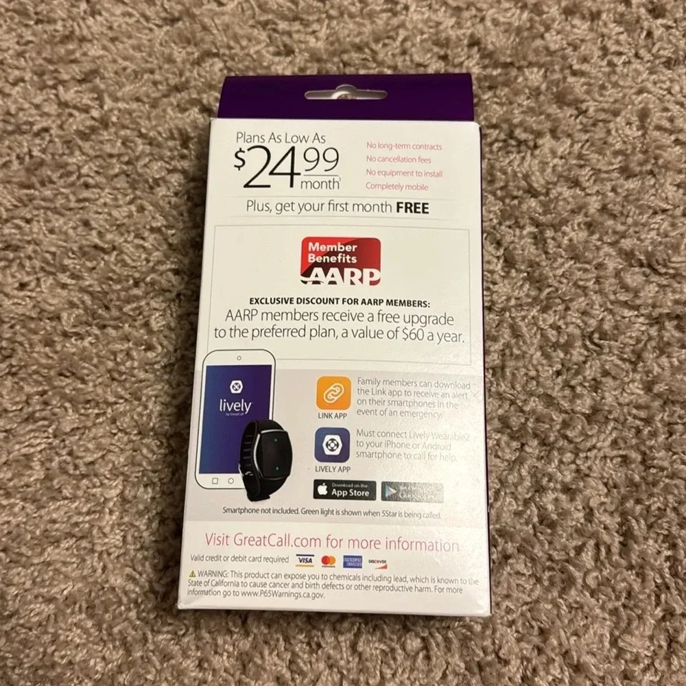 Lively Wearable2 Watch that connects to Smart Phone